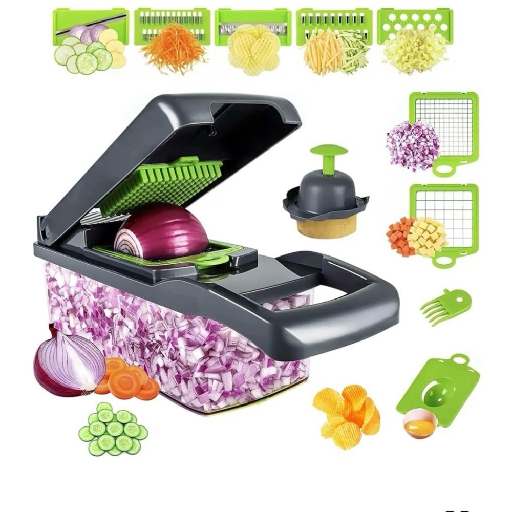 🆕- 16 in 1 Multifunctional Vegetable Chopper/Slicer/Dicer